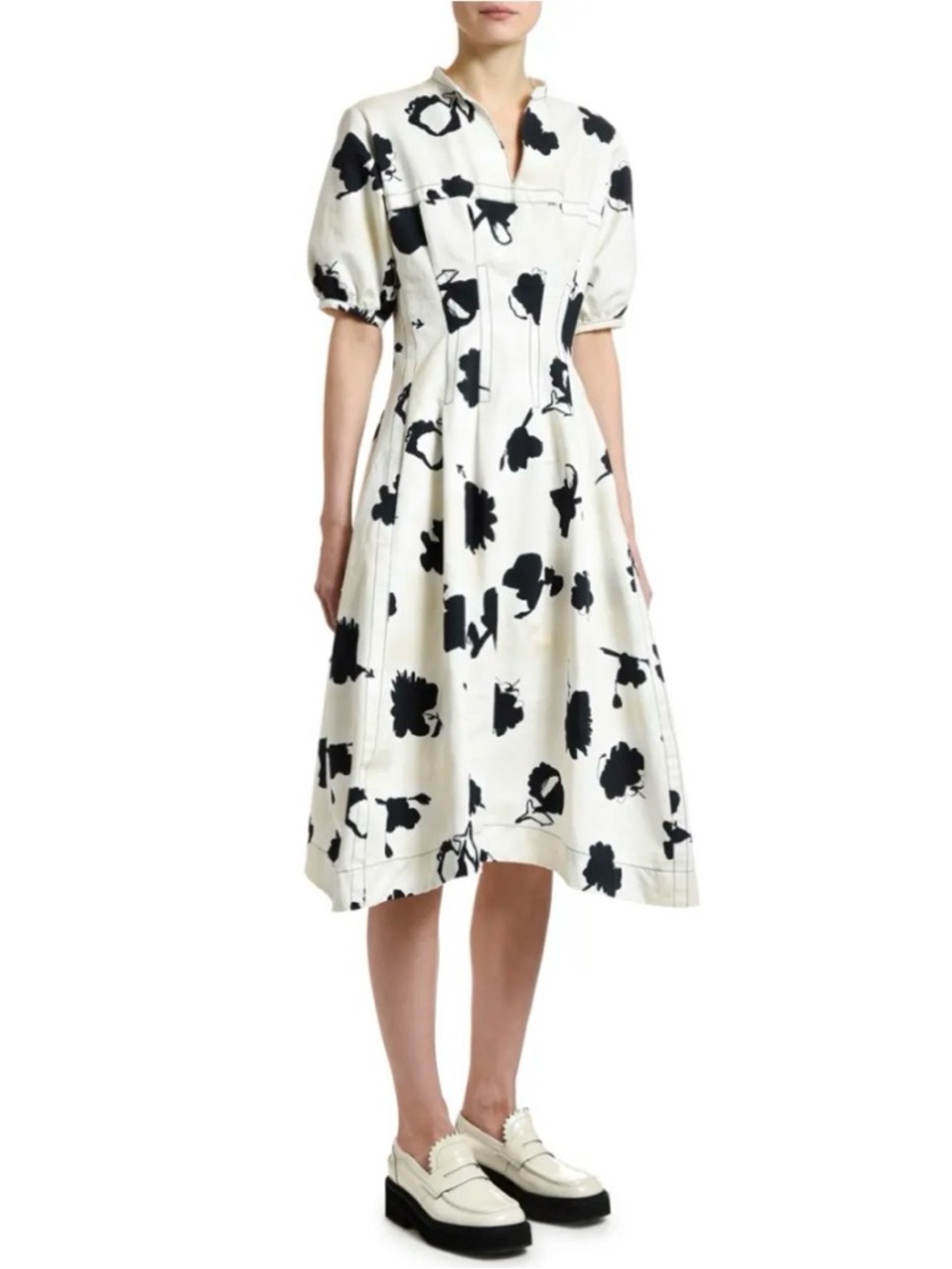 Marni Floral Gabardine Dress